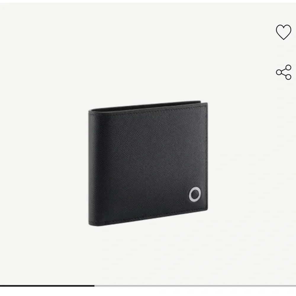 Bvlgari Black Leather Bifold Wallet